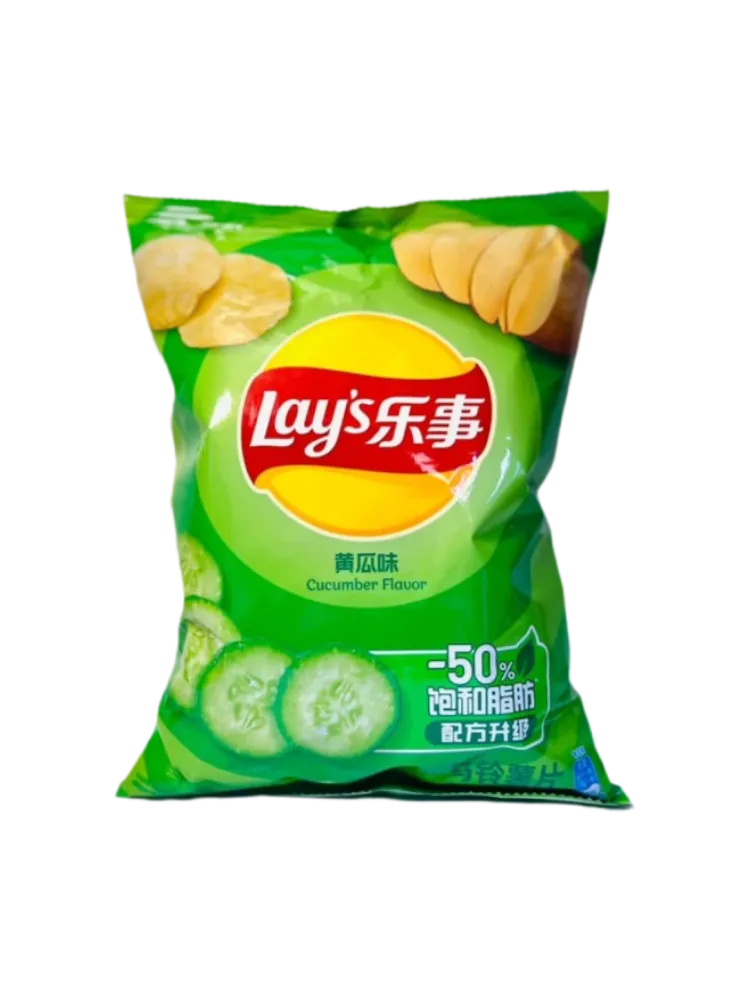 Lays Чипсы со вкусом Огурца 70гр